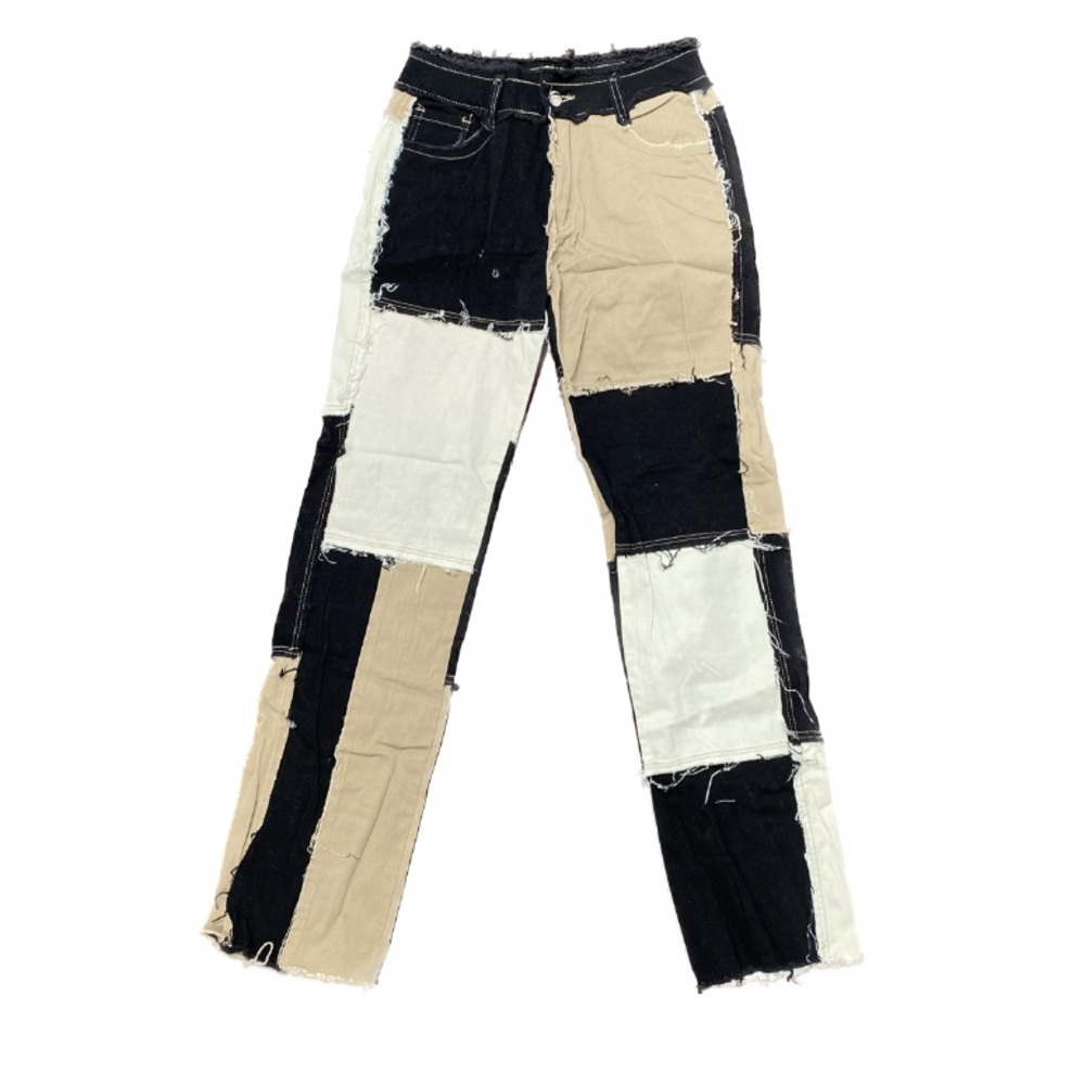 colorblock jeans